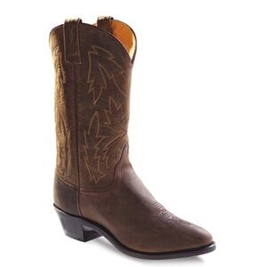 OLD WEST WOMEN’S BROWN POLANIL MEDIUM ROUND TOE BOOTS